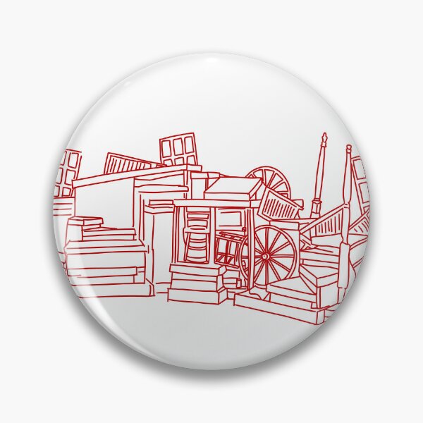 Item preview, Les Misérables Barricade Outline (Red) designed and sold by byebyesally.