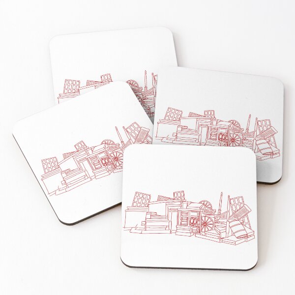 Item preview, Les Misérables Barricade Outline (Red) designed and sold by byebyesally.