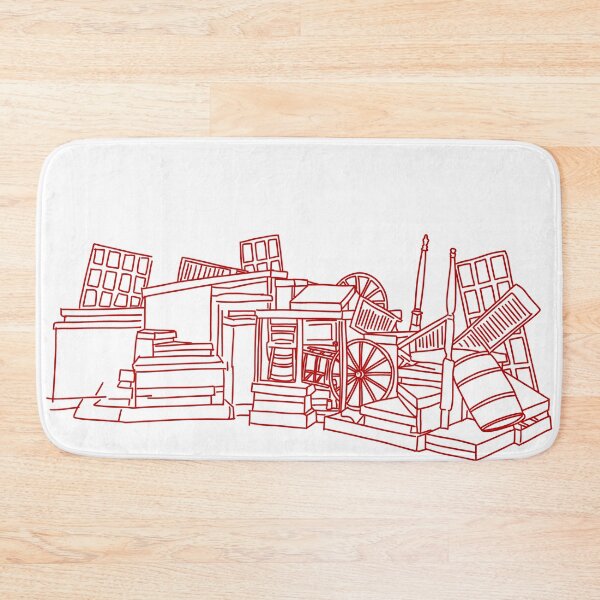Item preview, Les Misérables Barricade Outline (Red) designed and sold by byebyesally.