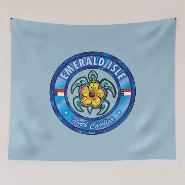 Item preview, Emerald Isle North Carolina sea turtle hibiscus designed and sold by studioss76.