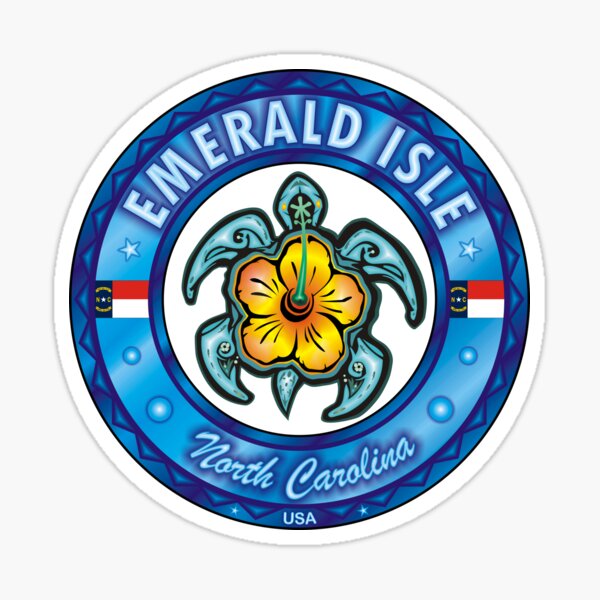Item preview, Emerald Isle North Carolina sea turtle hibiscus designed and sold by studioss76.