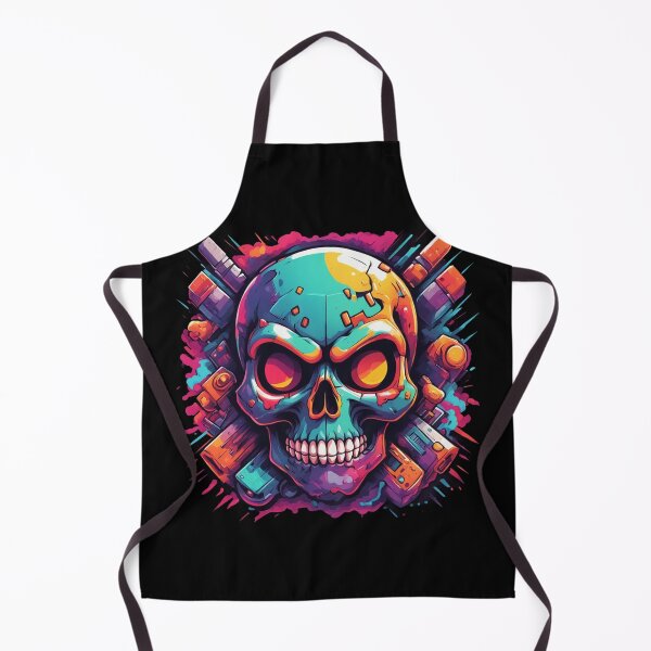 Item preview, Colorful Skull, Cyberpunk, Vaporwave, Street Art designed and sold by Burn-Ego.
