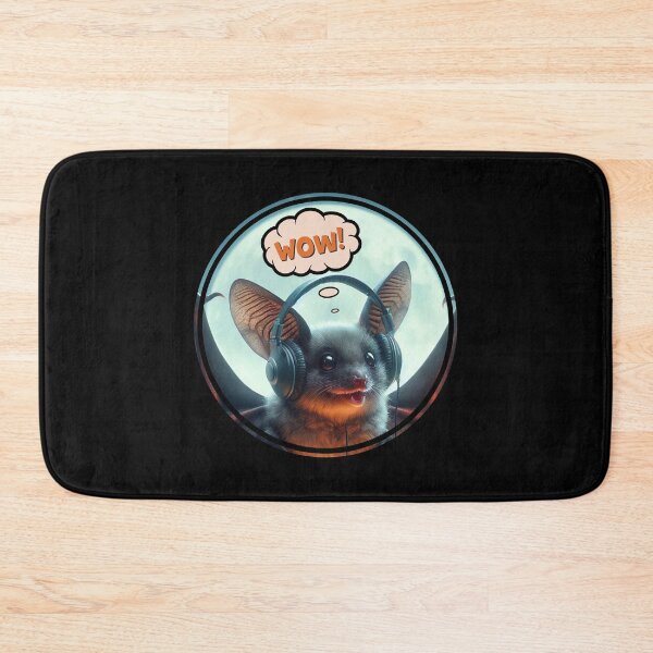 Item preview, Bat enjoying some music designed and sold by JrSkDesign ✅ .