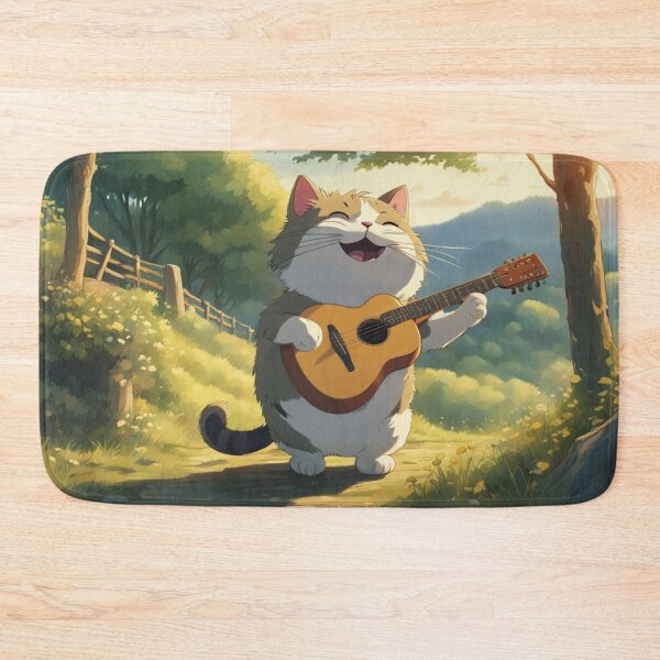 Artikelvorschau, Süße Katze macht Musik auf seiner Gitarre entworfen und verkauft von YukiKenji.