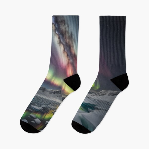 Item preview, Aurora Australis Over Antarctica Wilderness Mesmerizing Milky Way Reflections designed and sold by EnchantedVista.