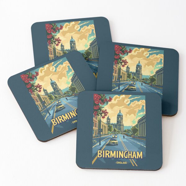 Item preview, A Vintage Travel Illustration of Birmingham - England designed and sold by GoodOldVintage.