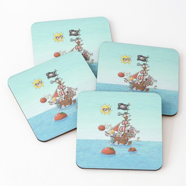 Item preview, Pirates shoot tomatoes designed and sold by Kalle Kiewitz.