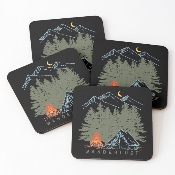 Item preview, Camping Minimalist designed and sold by ethnicdrawing.
