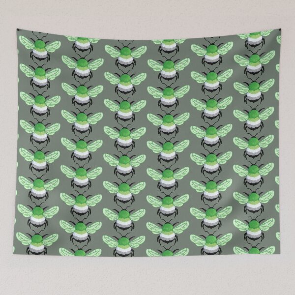 Item preview, Aromantic Flag Bee designed and sold by Artimanx.