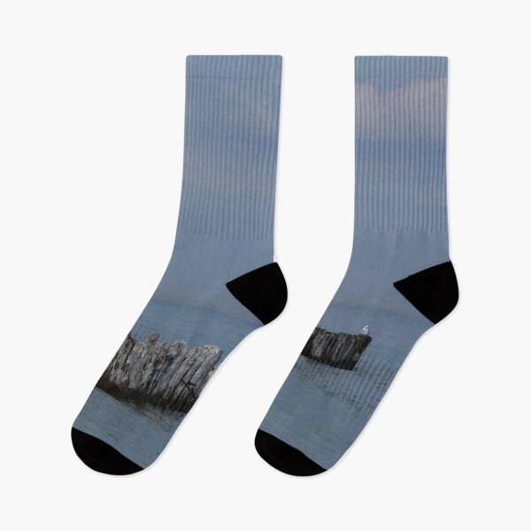 Item preview, Lone Seagull at Whitefish Point designed and sold by OneLeafShaking.
