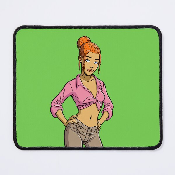 Item preview, CutiePie #143 - Blue-eyed redhead in western shirt designed and sold by CutiePiesArt.