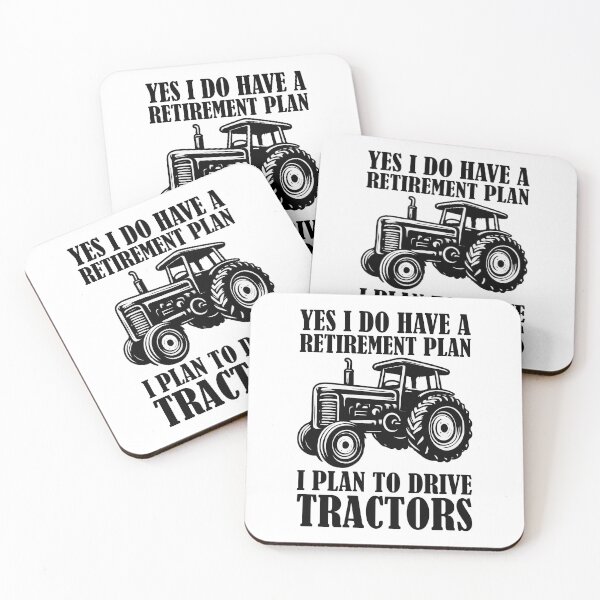 Item preview, Funny Yes I Do Have A Retirement plan I Plan To Drive Tractors designed and sold by Stick-Artistry.