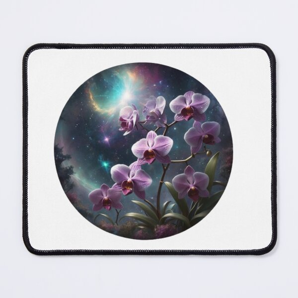 Item preview, Cosmic Lavender Orchids in watercolor paint designed and sold by EmeraldCauldren.