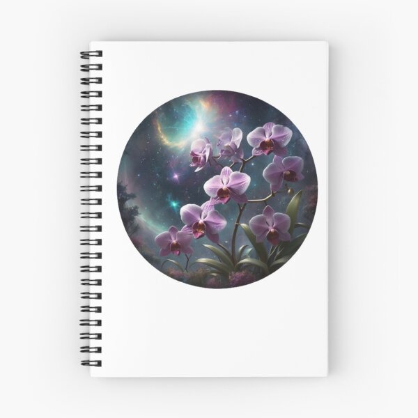 Item preview, Cosmic Lavender Orchids in watercolor paint designed and sold by EmeraldCauldren.