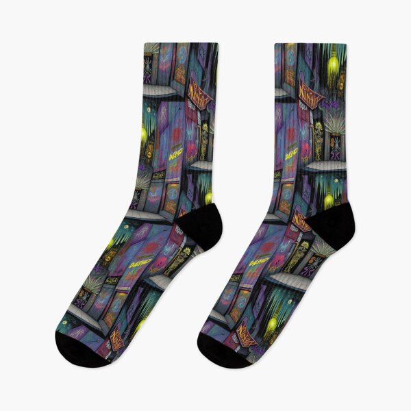 Item preview, Night Clubs Punk Rock Abstract Graffiti Art designed and sold by TheDarkWardrobe.