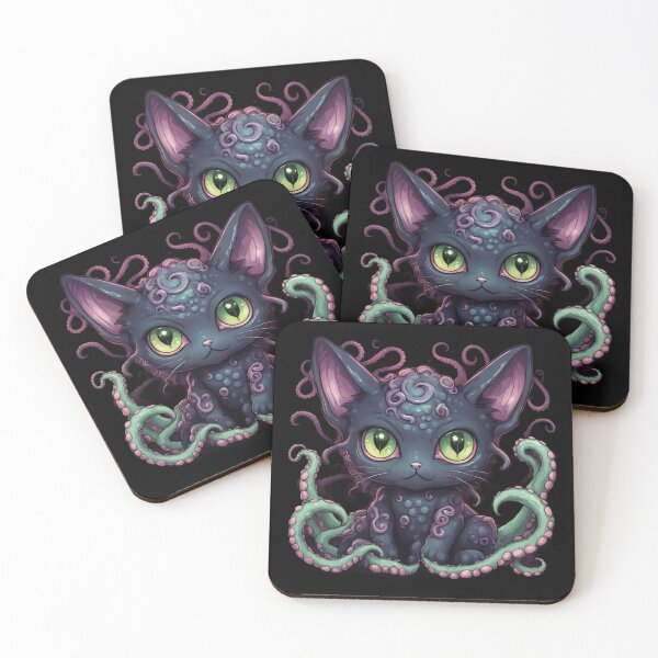 Item preview, Cathulhu, Lovecraft Cat, Demonic Kitten, Kawaii Cute designed and sold by Burn-Ego.
