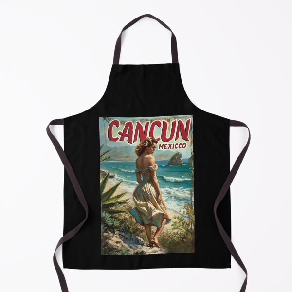 Item preview, A Vintage Travel Illustration of Cancun - Mexico designed and sold by GoodOldVintage.