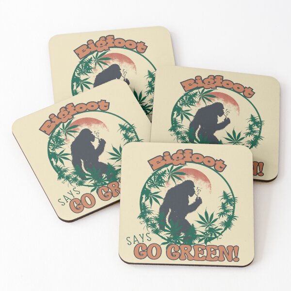 Item preview, bigfoot go green sasquatch smoke weed 420 designed and sold by Alyn8.