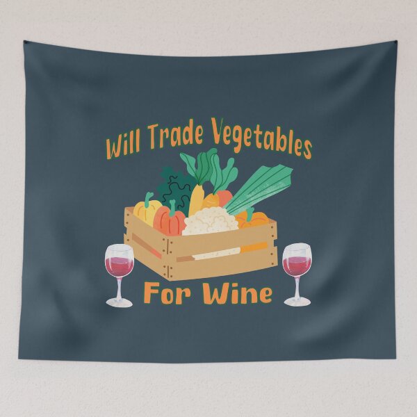 Item preview, Funny Garden Harvest Wine Joke Gardening Humor Vegetable Gardener  designed and sold by LEILA ART SPACE.