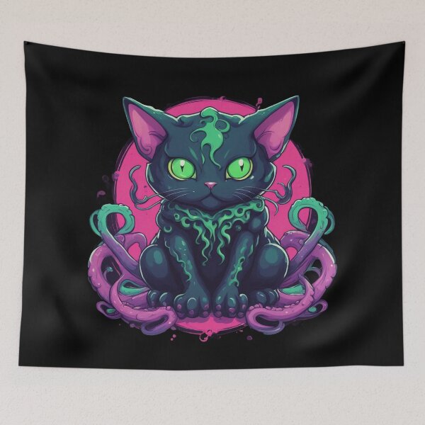 Item preview, Cathulhu, Lovecraft Cat, Trickster Demon, Kawaii Cute designed and sold by Burn-Ego.