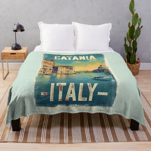 Item preview, A Vintage Travel Illustration of Catania - Italy designed and sold by GoodOldVintage.