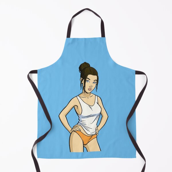 Item preview, CutiePie #167 - Pouting blue-eyed girl in tank top designed and sold by CutiePiesArt.