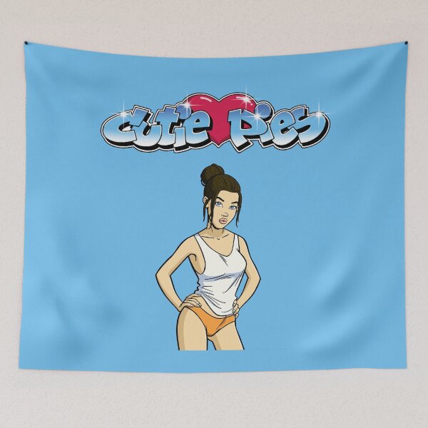 Item preview, CutiePie #167 - Pouting blue-eyed girl in tank top designed and sold by CutiePiesArt.
