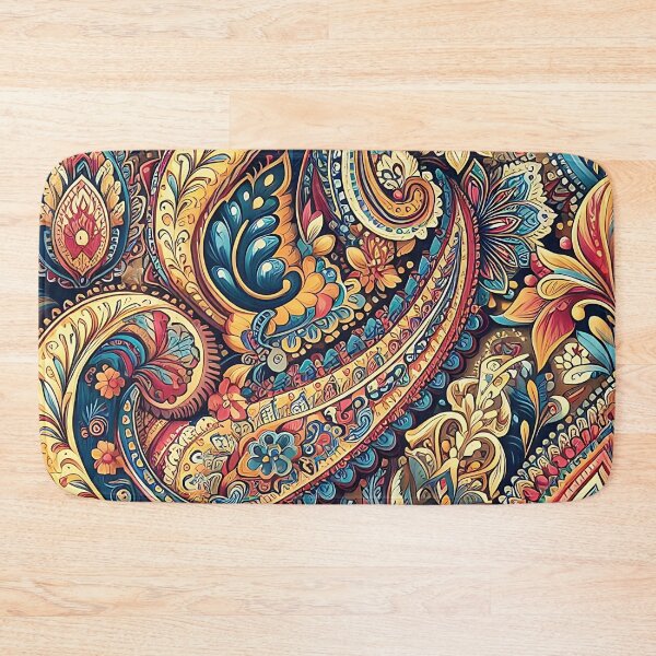 Item preview, Vibrant Paisley Floral Seamless Pattern designed and sold by asbno19.