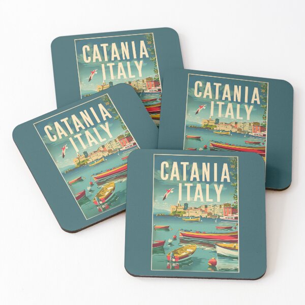 Item preview, A Vintage Travel Illustration of Catania - Italy designed and sold by GoodOldVintage.