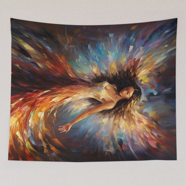 Item preview, Ethereal Angel Art - Radiant and Colorful Graphic designed and sold by Aurora-Solaris.