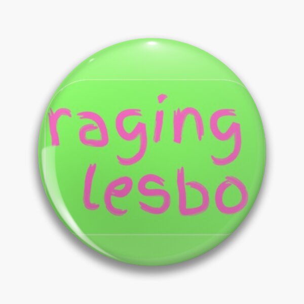 Item preview, raging lesbo lesbian sticker designed and sold by daikon420.