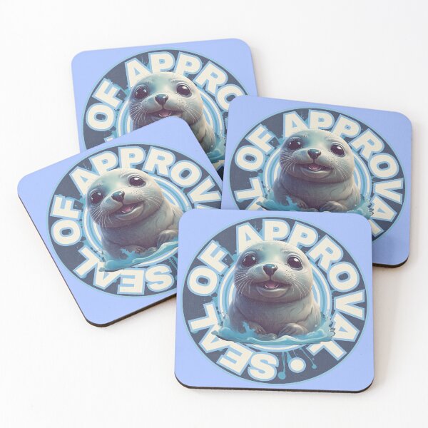 Item preview, Blue and White Seal of Approval  designed and sold by pUNKnown.