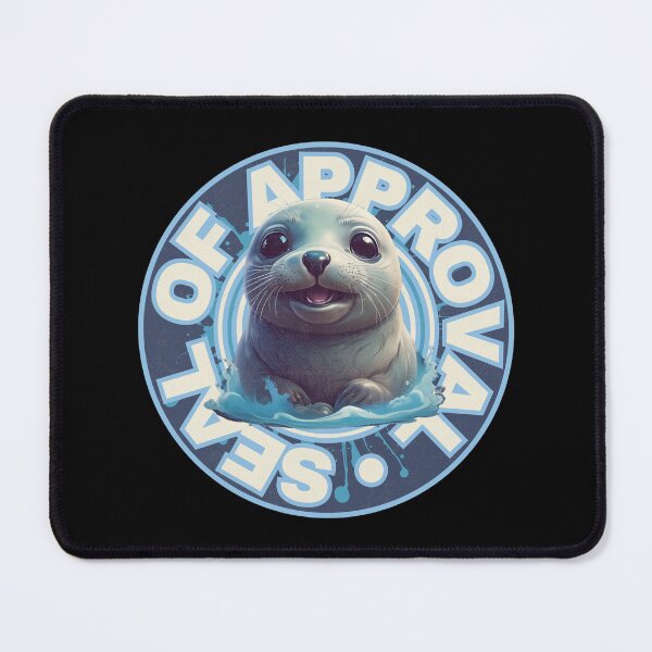 Item preview, Blue and White Seal of Approval  designed and sold by pUNKnown.