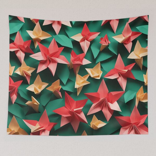 Item preview, Origami Art - Sweet Blossoms: The Enchanting Honeysuckle Bush designed and sold by ArtfulFolds.
