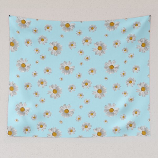 Item preview, V-1 Missing Petal Daisy Pattern Blue designed and sold by CatOfMostTrades.