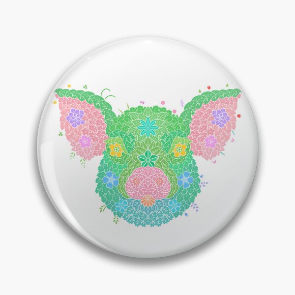Item preview, Floral  Animal "Pig" WeArePrettierThanFlowers designed and sold by 366birthflower.