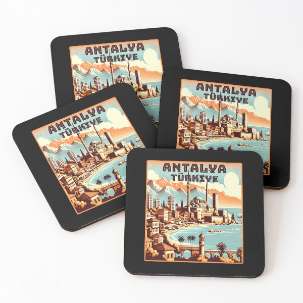 Item preview, Vintage retro Antalya Türkiye /Turkey Landmarks Skyline. designed and sold by Unitepeople.