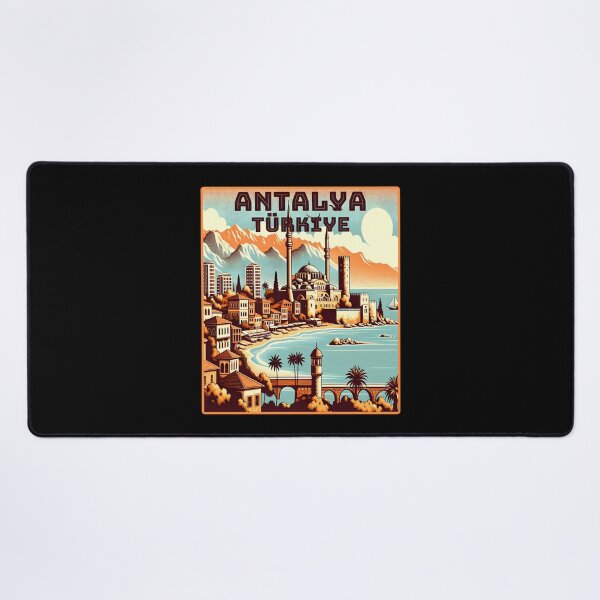 Item preview, Vintage retro Antalya Türkiye /Turkey Landmarks Skyline. designed and sold by Unitepeople.