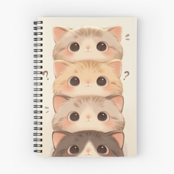 Item preview, Adorable Cat Stack - Cute and Curious Feline Illustration designed and sold by YWY Studio.