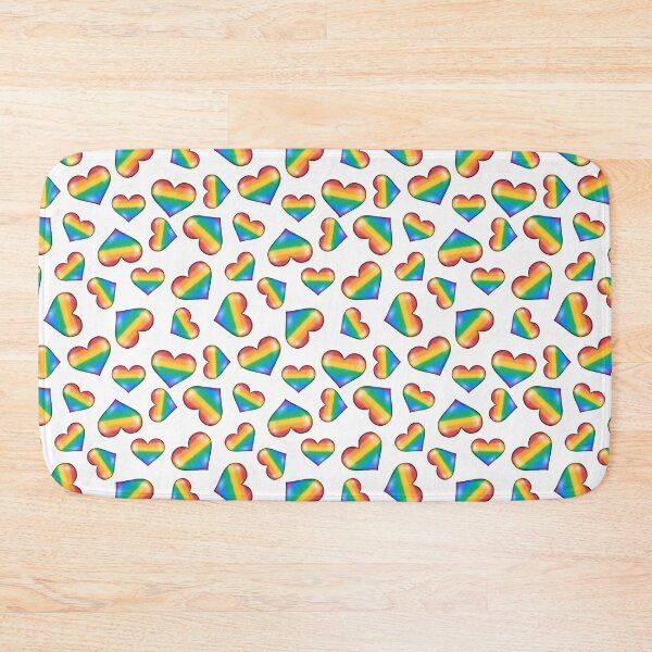 Item preview, Rainbow Hearts - White designed and sold by HB Loves Crafts.