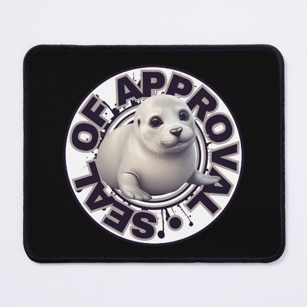Item preview, White and Black Seal of Approval designed and sold by pUNKnown.