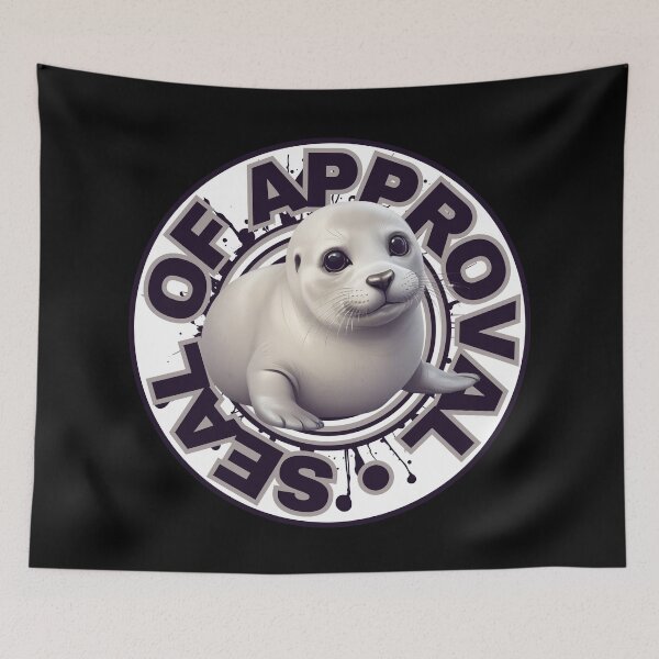 Item preview, White and Black Seal of Approval  designed and sold by pUNKnown.