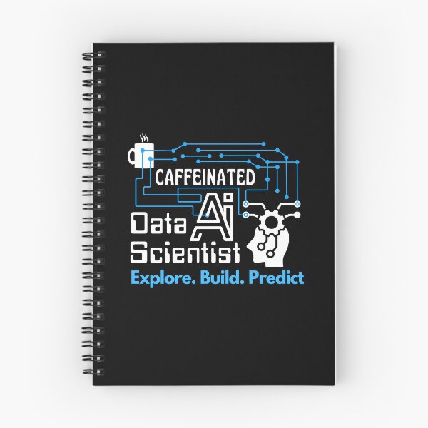 Item preview, Data Scientist AI Explore.Build.Predict | White Font designed and sold by FocusChillax.