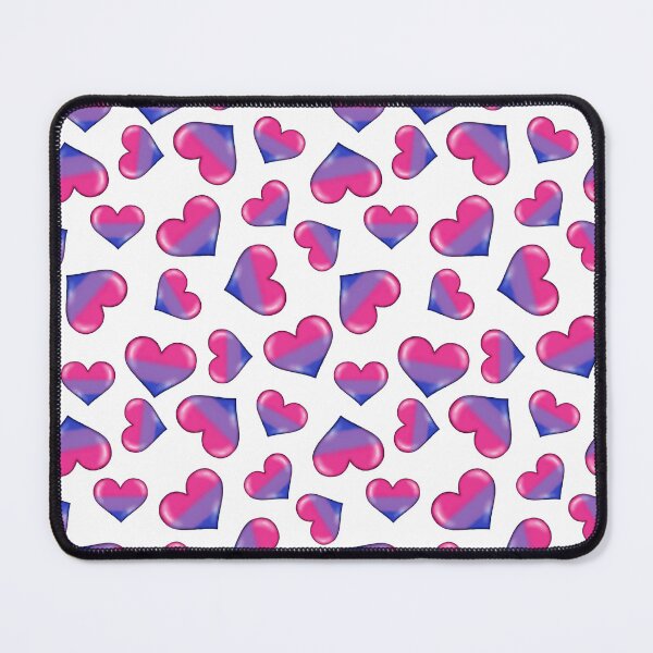 Item preview, Bisexual Flag Hearts - White designed and sold by HB Loves Crafts.