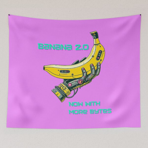 Item preview, Banana 2.0 - now with more bytes. Banana cyberpunk style designed and sold by Funny-Banana.