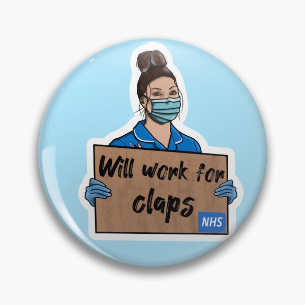 Item preview, Will work for claps  designed and sold by Crafty Chimp.