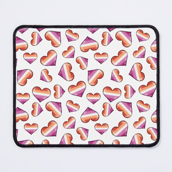 Item preview, Lesbian Flag Hearts - White designed and sold by HB Loves Crafts.