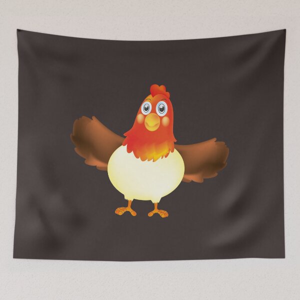 Item preview, smiling chicken designed and sold by MerlinWear.