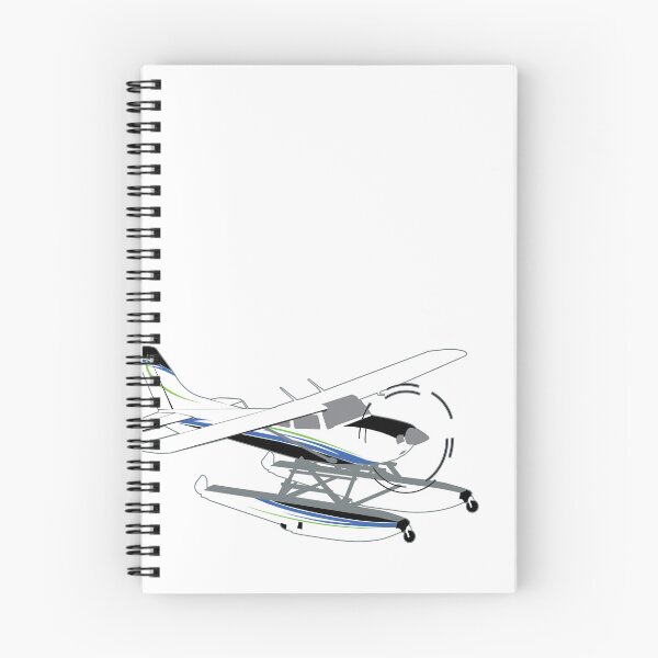 Item preview, C182 Skylane Airplane on Floats Illustration designed and sold by RealPilotDesign.