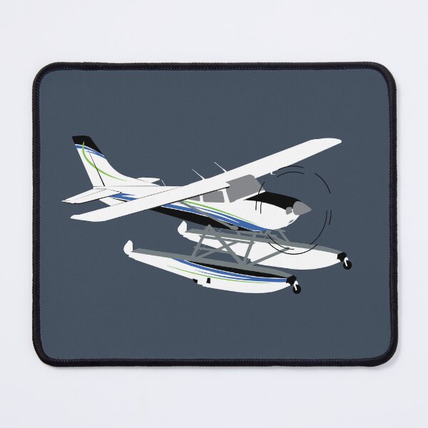 Item preview, C182 Skylane Airplane on Floats Illustration designed and sold by RealPilotDesign.